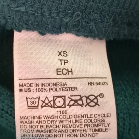 Old Navy Forest Green Mid Rise Sherpa Sweatpants with Pockets size XS - Picture 8 of 10